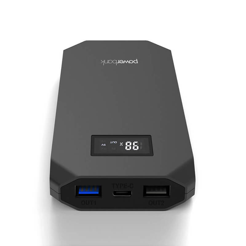 100mAh QC PD3.0 Ταχεία Τράπεζα Χρώματος με οθόνη LCD για όλα τα έξυπνα τηλέφωνα