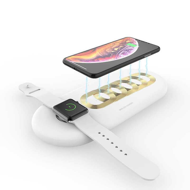 3 σε 1 ασύρματο σταθμό φόρτισης (για το iPhone, Airpods και Apple Watch)
